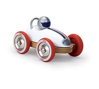 Vilac Wooden Roadster Car, Vintage Style, Develop Fine Motor Skills, Made In France, Suitable for 2 Years+, White