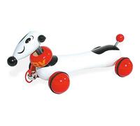 Vilac Wooden Toby The Dog Pull Along Toy, Includes Head and Tail with Springs, Bell, Kennel-Shaped Box Pack, 32 x 12 x 13.5 cm, 1 Year+