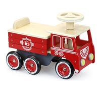 Vilac VIL1126R Porteur pompiers truck Ride On Fire Engine Firetruck, RED, L