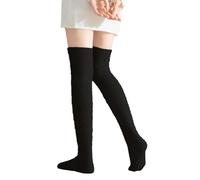 VilaGi Womens Long Knee High Socks Fluffy Thigh High Socks Long Socks Women, Extra Long Over knee High Socks for Women Girls, Women's Long Boot Socks Stocking for Winter, Gift for Ladies,One Size