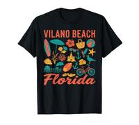 Vilano Beach Florida Beach Vacation Coastal Life T-Shirt