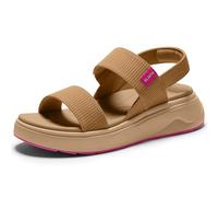 Vilanva Women's Platform Sandals with Arch Support for Plantar Fasciitis Relief Comfortable Cushioned Walking Sandals with Casual Backstrap for 2026 Summer Trendy Outfits, Camel, 5.5 UK