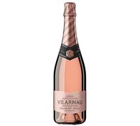 Vilarnau Brut Rose Reserva Organic Cava - Vegan Spanish Sparkling Wine, 75cl Bottle
