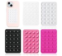 Vilbocr 24Pcs Wall Decor with Adhesive Back - 24 Micro Vacuum Grips for Bathroom, Car Dashboard, Gym - Sticks to Tiles/Glass/Mirror