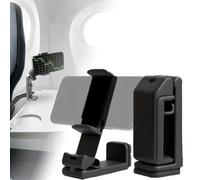 Vilbocr Airplane Phone Mount with 360° Rotation - Portable, Foldable and Universal Phone Clip for Hands-Free Viewing on Flights, Cruises, and Desks. Ideal Travel Gift for Content Creators! (Black)