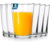Vilde Set of 6 Clear Glass Drinking Glasses, 200 ml Capacity | Universal Glasses