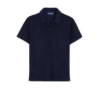 Vilebrequin Mens Phoenix Navy Blue Terry Cotton Polo Shirt BLEU MARINE XL