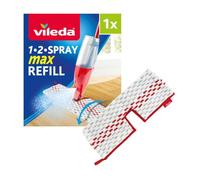 Vileda 1-2 Spray Max Mop Refill, 1 Pack - Double-Sided Microfibre Head