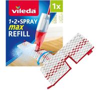 Vileda 1-2 Spray Max Mop Refill 1 Pack Double-Sided Microfibre Head Hard Floor