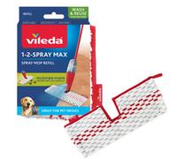 Vileda 1-2 Spray Max Mop Refill, 1 Pack - Double-Sided Microfibre Head
