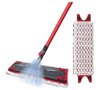 Vileda 1-2 Spray Mop, Microfibre Flat Floor Spray Mop with Extra Head Replacement, Set of 1x Mop and 1x Refill