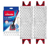 Vileda 1-2 Spray Mop Refills - Pack of 2 Microfibre Mop Pads