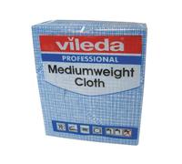 Vileda 106399 Medium Weight Cloth, Blue (Pack of 10)