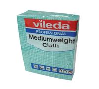Vileda 106401 Medium Weight Cloth, Green (Pack of 10)