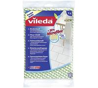 Vileda 116362 Floor Cloth with 30% Microfibre Odour Stop Technology - Strong Schrubber Hold - 5 Pack - for Even The Smallest Dirt Particles