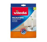 Vileda 126588 Microfibre Dust Cloth - Removes Dust, without Raise Dust - Pack of 3,Orange