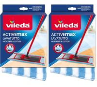 Vileda 141001 Lavatutto Cotton Replacement and Microfibre Cloth, Maximum Absorption and Cleaning (Pack of 2)