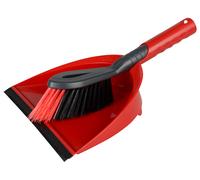 Vileda Red Dustpan & Brush Set, (W)248.5mm