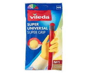 Vileda 1500460 Universal Grip Rubber Gloves M 1 Pair