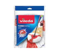 Vileda 2 in 1 Microfibre Turbo Mop Head Pack of 2