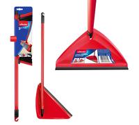 Vileda 160498 Long Handled Dustpan and Brush Set - 3 Action Broom and Dust pan with Long handle to reduce bending.