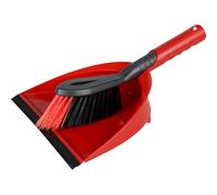 Vileda Red Dustpan & Brush Set, (W)248.5mm