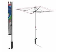 Vileda Supadry Hoist Rotary Washing Line | 60m Clothes Line for Outside with Adjustable Height for Easy Loading | Hoist Mechanism with Individual Line Tensioners | Holds up to 5 Wash Loads