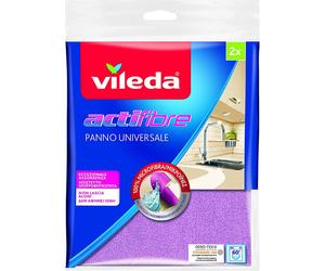Vileda Actifaser All-Purpose Microfiber Cloths - Pack of 2, Soft Grip, Easy Rinse, Versatile Cleaning