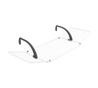 Vileda Brezza 200 | Balcony Airer | Super Strong Adjustable Arms | Easy to Open and Close, White, L