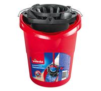 Vileda SuperMocio Mop Bucket and Torsion Wringer Red