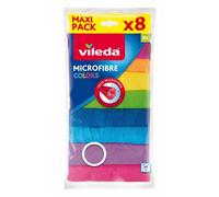 Vileda Colors Cloths 100% Microfiber 30X30Cm 8Pcs