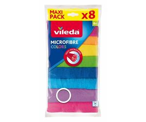 Vileda Colors Cloths 100% Microfiber 30X30Cm 8Pcs
