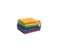 Vileda Colours Microfibre Cloths, Multipack Multipack, 30 x 30 cm, Multicoloured to Distinguish The Areas of Application, Pack of 7