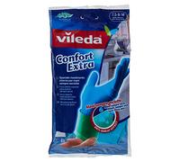 Vileda Comfort and Care Rubber Gloves with Chamomile Lotion Size M, 1 Pair
