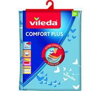 Vileda Comfort Plus Ironing Board, Triple Layer Cotton Fleece and Absorbent Sponge, Assorted Colours