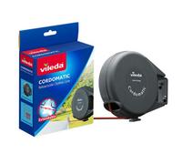 Vileda Cordomatic 15M Automatic Retractable Washing Line Indoor Outdoor Clothes Drying Line With Wall Fixings
