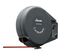 Vileda Cordomatic Retractable Washing Line - 15m, Wall-Mount Outdoor Clothes Line, Red, Holds 15 kg