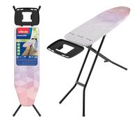 NEW Vileda Diamond Ironing Board, Ironing Board for Steam Ironing Stations, Ironing Surface 120 x 38 cm, Titanium-Coated Ironing Cover, Height-Adjustable, Sturdy Frame, TÜV-Certified, Eco-Pack