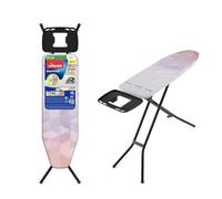 Vileda Diamond Medium Ironing Board - Height Adjustable up to 97cm - Foldable - Titanium-Coated Ironing Cover - Longer Like New - Compact and light - 120 x 38cm