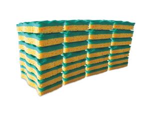 Vileda Dish Sponge, Viscose, Yellow/Green, 19 x 15 x 24 cm