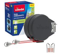 Vileda Dual Cordomatic Retractable Washing Line, 30 M (2 X 15 M Clothes