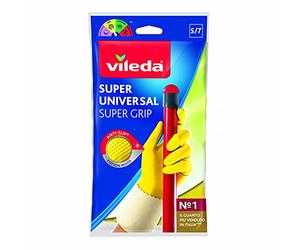 Vileda Easy Grip Rubber Gloves - Ideal For Non-Slip Household Chores, Pack of 4 Pairs