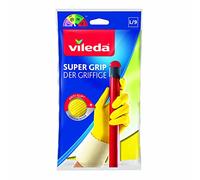 Vileda Easy Grip Rubber Gloves - Ideal For Non-Slip Household Chores - Size L (Large) - 1 Pair