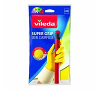 Vileda Easy Grip Rubber Gloves ? Ideal For Non-Slip Household Chores ? Size L (Large) ? 1 Pair
