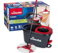 Vileda Easy Wring and Clean Microfibre Mop and Bucket with Power Spin Wringer