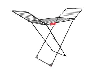 Vileda Extra Ultimate Clothes Airer with X-Legs (Black Edition)