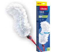 VILEDA FLEX & CATCH Extendable Handle Duster with Extendable Handle 93 cm, 1 Complete Replacement, 360° Cleaning, Flexible, Maximum Cleaning
