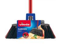 Vileda Brush Broom 2in1 Garden Outdoor Stick Pole Sweeper Double Cleaning Floor