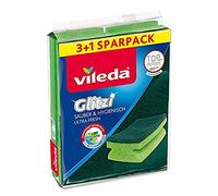 Vileda Glitzi Clean & Hygienic Cleaning Sponge, Pack of 4