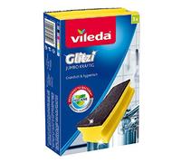 Vileda Glitzi Jumbo Sponge Strong with Antibac - Extra Abrasion Resistant Even on Large Surfaces